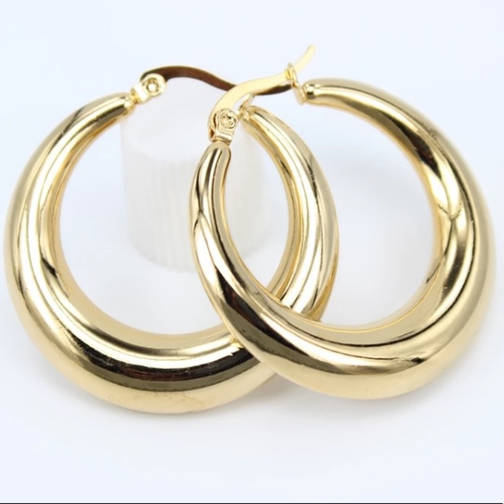 18K Gold Plated hoop earrings